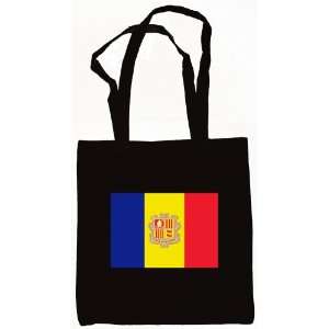  Andorra Flag Tote Bag Black 