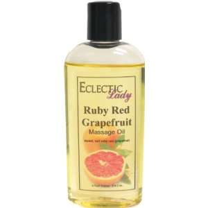  Ruby Red Grapefruit Massage Oil, 4 oz Beauty