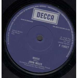    MUSIC 7 INCH (7 VINYL 45) UK DECCA 1976 JOHN MILES Music