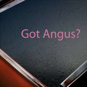  Got Angus? Pink Decal Beef Cattle Farmer Cow Car Pink 