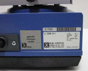 IKA VIBRAX VXR S1 SHAKER VIBRATOR MIXER  