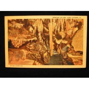  Princess Column, Luray Caverns, Virginia 30s Postcard 