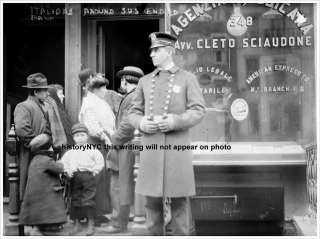 1900 LITTLE SICILY NEW YORK ITALIAN BANK NYPD PHOTO  