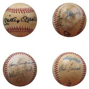   Ford, Skowron & Ferraro Autographed/Signed Baseball