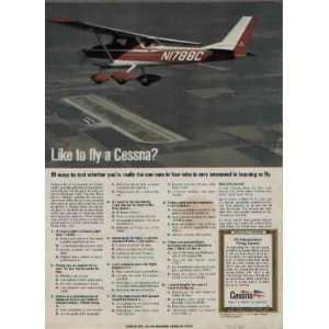 1970 Cessna 150 Commuter. Like to fly a Cessna? Ad, A1570 