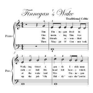  Finnegans Wake Easy Piano Sheet Music Traditional Celtic Books