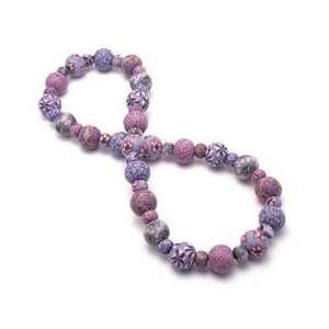  Violetta Retired Large Bead Necklace All Clay Everything 