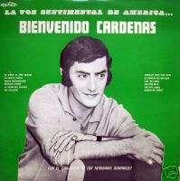 BIENVENIDO CARDENAS La voz sentimental de America EX LP  