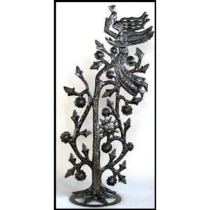  Haitian Metal Art Tree Design   Angel Steel Drum Table 