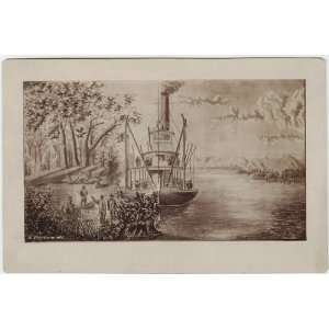  Reprint The Fontenelle, Missouri River Boat. undated