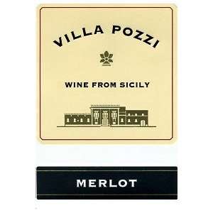  Villa Pozzi Merlot Sicilia 750ML Grocery & Gourmet Food