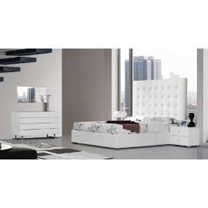  Modern Furniture  VIG  Lyrica   White Bonded Leather Tall 