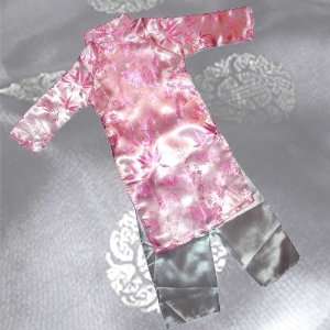  Ao Dai, Vietnamese Traditional Dress for Children   Pink 