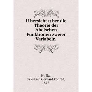   zweier Variabeln Friedrich Gerhard Konrad, 1877  NoÌ?lke Books