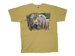 Horse T Shirt Just Visiting Cat & Horse  