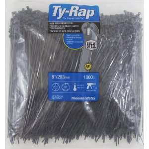    Ty Rap 8/203mm 1000 Count Black Cable Ties