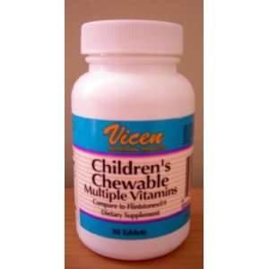  Vicen Childrens Chewable Multivitamin 30 ct Bottle (Case 