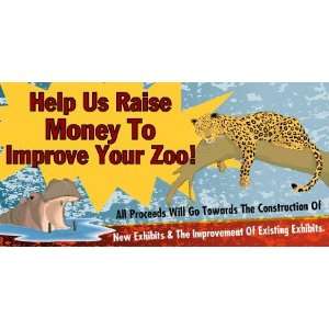  3x6 Vinyl Banner   Zoo Fundraiser 