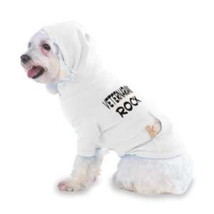 Veternarians Rock Hooded (Hoody) T Shirt with pocket for your Dog or 