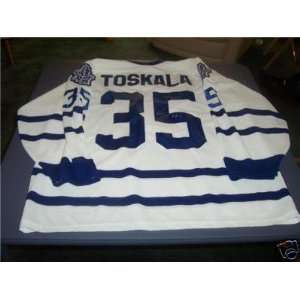 Vesa Toskala Autographed Jersey   Autographed NHL Jerseys  