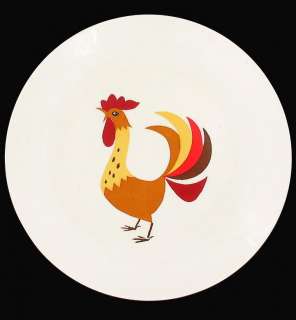 VINTAGE HOLT HOWARD RED ROOSTER COQ ROUGE RETRO 1962 PLATE 8 1/2 