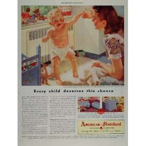   Sunrad Radiator Baby Diaper   Original Print Ad