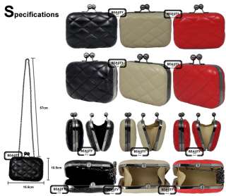   Lady Fashion Classic Party Clutch Shoulder Handbag Bag Box  