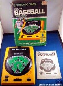 BOXED EPOCH VINTAGE BASEBALL ARCADE HAND HELD OLD GAME  