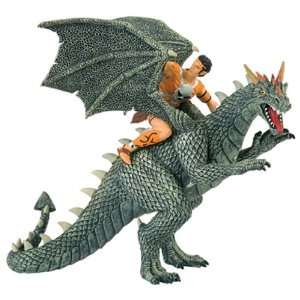   Fantasy figurine Chevalier au Dragon (vert foncé) 18 c Toys & Games