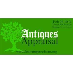    3x6 Vinyl Banner   Annual Antiques Appraisal 