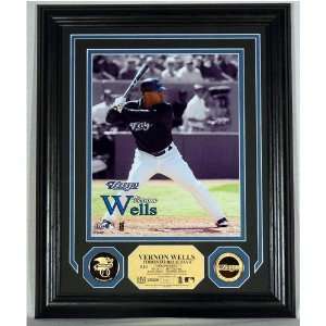  Vernon Wells 24KT Gold Coin Photo Mint