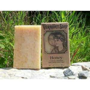  Vermont Soap Organics   Honey Bar 3.5 Oz Bar Soap Beauty
