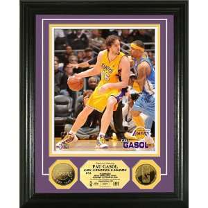  Los Angeles Lakers Pau Gasol 24KT Gold Coin Photomint 
