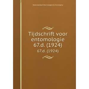   . 67.d. (1924) Nederlandse Entomologische Vereniging Books