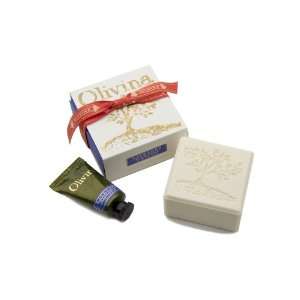  Olivina Bath Soap and Hand Creme Gift Set, Lavender 