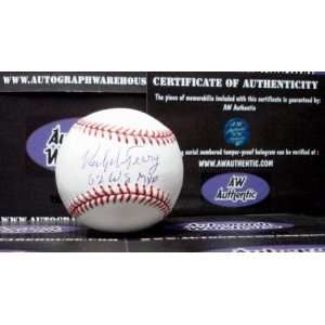  Ralph Terry Autographed Baseball Inscribed 1962 WS MVP 