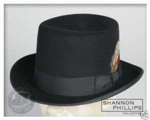 BLACK Top Hat DELUXE LINED Tuxedo Topper NEW ALL SIZES  