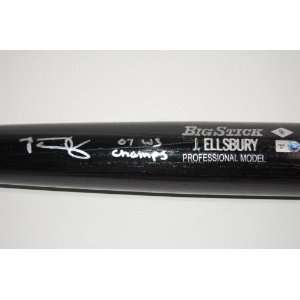 Jacoby Ellsbury Boston Red Sox Autographed Engraved Full Size Rawlings 