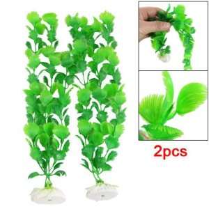  Como 2pcs x 34CM Height Aquascaping Green Plants for Fish 