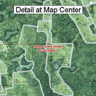  USGS Topographic Quadrangle Map   Devils Garden Slough 