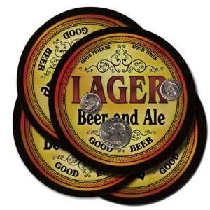 Lager Beer and Ale Coaster Set