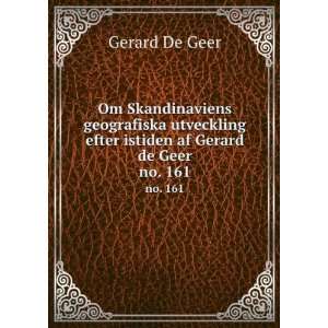   efter istiden af Gerard de Geer. no. 161 Gerard De Geer Books