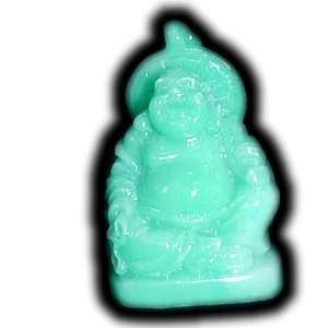 Miniature Jade Happy Home Pocket Buddha 2 Inches