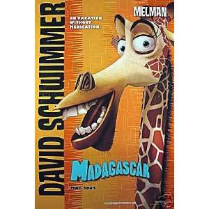 Madagascar (Melman) Double Sided 27x40 Original Movie Poster  