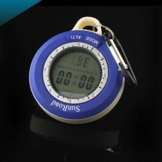 In1 Mini LED Digital Altimeter Barometer Compass Clock Thermometer 