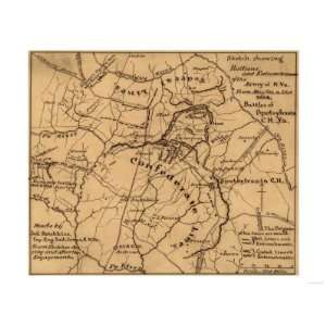  Battle of the Wilderness   Civil War Panoramic Map Premium 