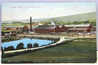   POSTCARD JUNIATA SHOPS RAILROAD ALTOONA PA 1908 PRR NS PHOTOGRAPH