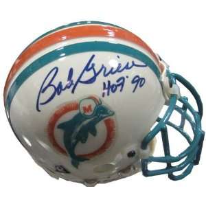  Autographed Bob Griese Inscribed Football Helmet Sports 