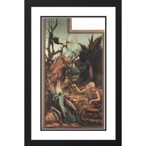 Grunewald, Matthias 26x40 Framed and Double Matted Saints Paul and 