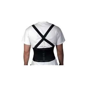  Back Support with Suspenders, Black, Medium 30 34 